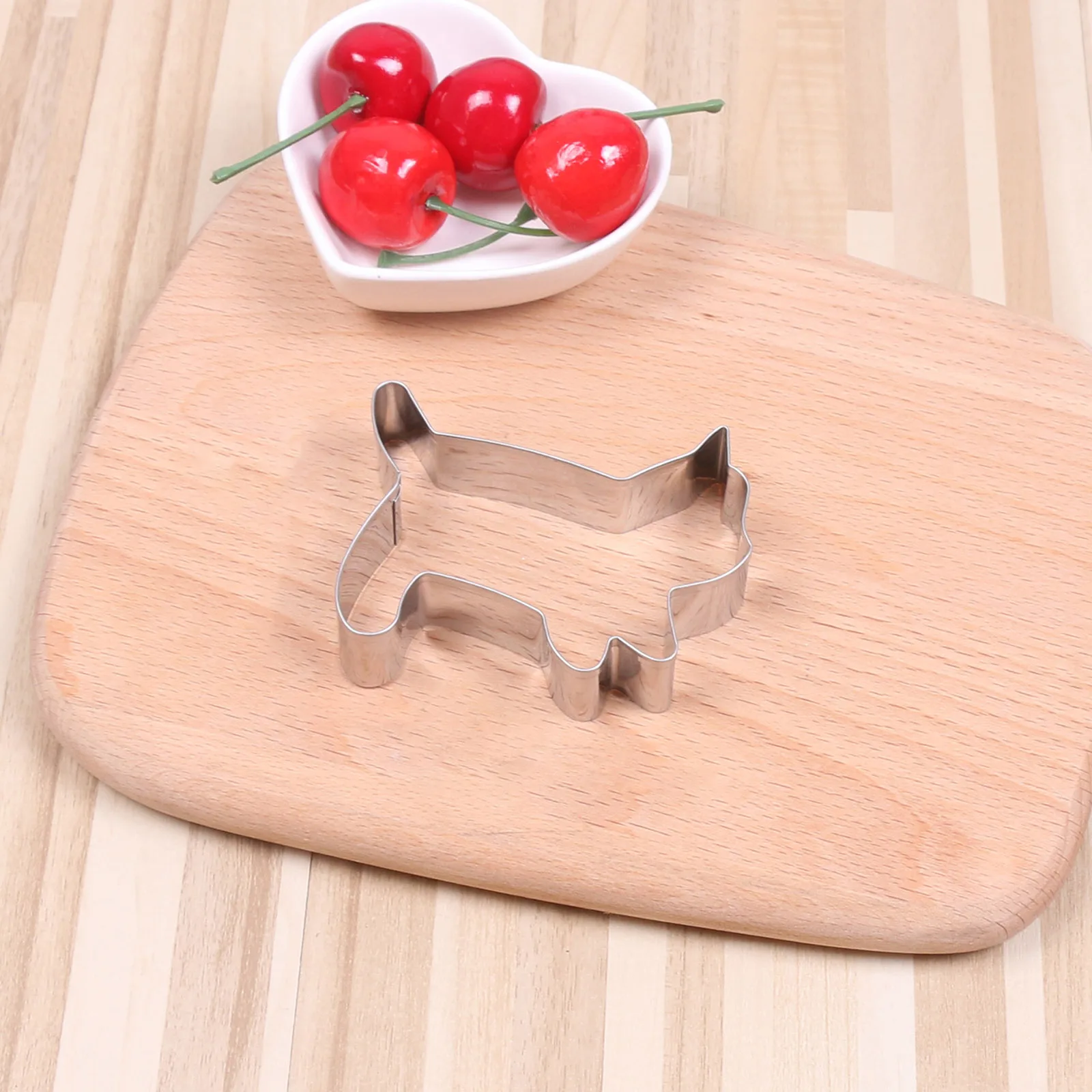 4 Шт. Набор Формочек Для Печенья В Форме Кошки Из Нержавеющей Стали