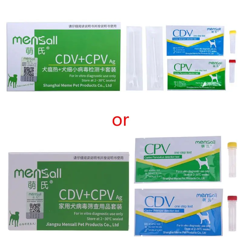 

Pet Canine Dog Hot CDV CPV Test Card Diluent Bottle Combination Usage Kit