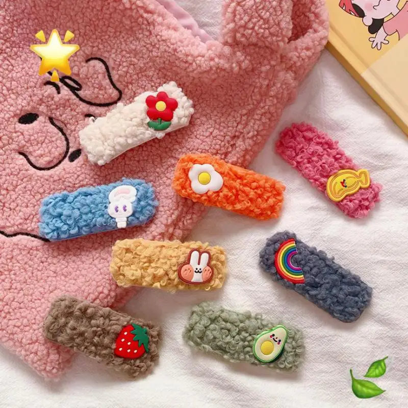 

Korean Style Plush Hair Clips Hair Pins For Girls Hair Pins Hair Accessories Children Hair Grips Barrettes Kids Hair Wear