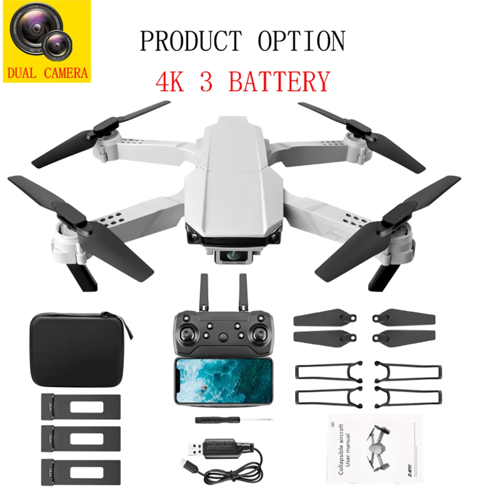 

YLR/C S62 Altitude Hold Single / Dual Camera Mini RC Drone Helicopter 4K Aircraft 2.4GHz 4CH Foldable Quadcopter Toys for Beginn