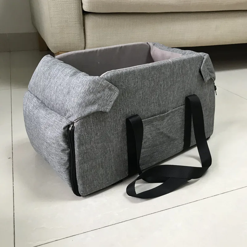 Portable Car Safety Pet Seat For medium/Small Dogs Cat Travel Central Control Cat DogBed Transport Dog Carrier Protector DogBags images - 6