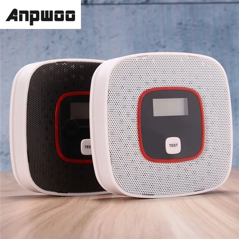 

ANPWOO LCD CO Carbon Monoxide Gas Alarm Sensor Poisoning Smoke Gas Tester Detector
