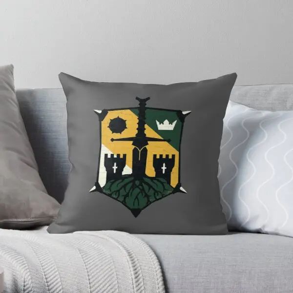 

For Honor Knight Logo Printing Throw Pillow Cover Fashion Throw Decor Car Waist Home Hotel Square Anime Pillows not include