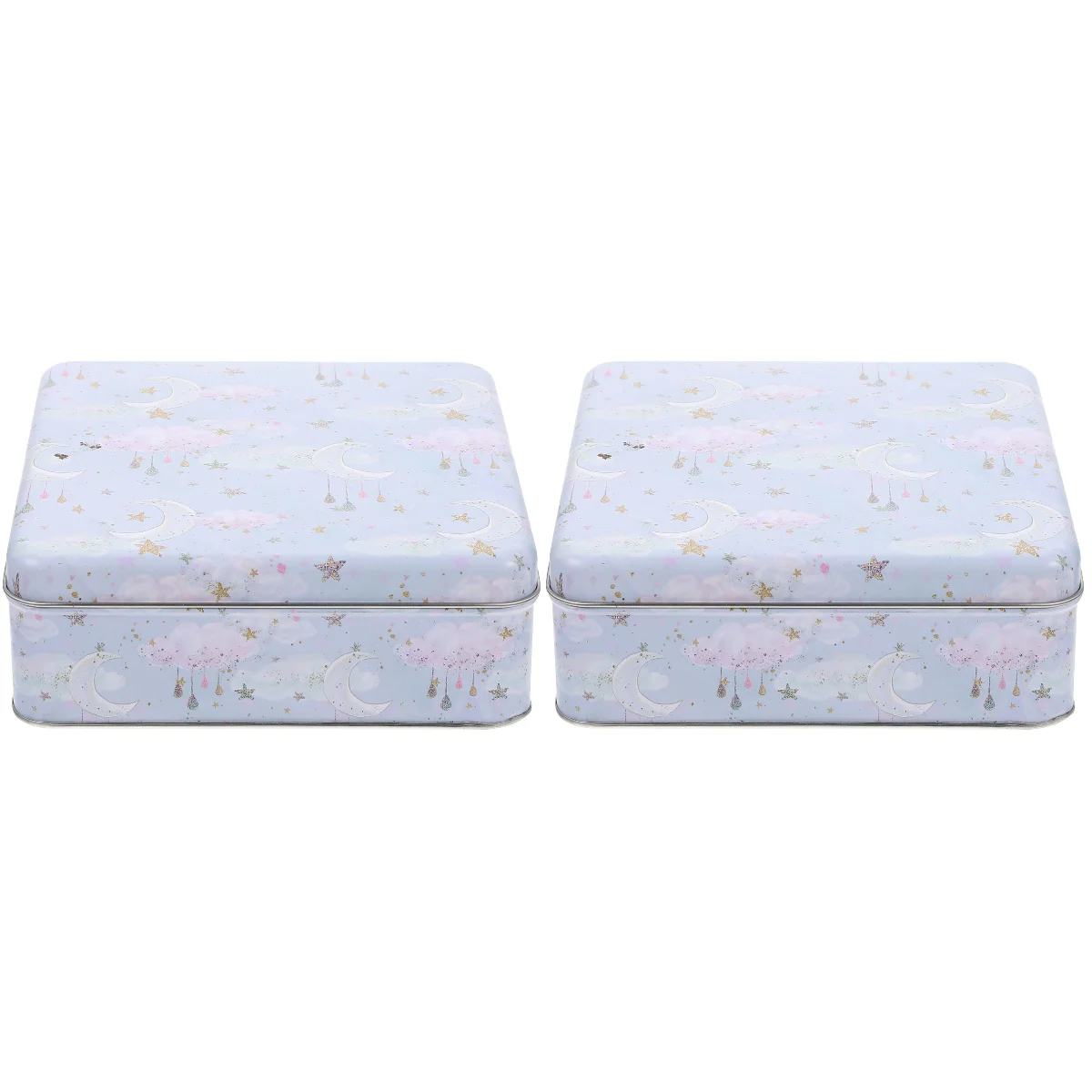 

Box Tins Metal Cookie Tin Gift Candy Christmas Jar Storage Container Lids Tinplate Beans Functional Multi Exquisite Sealed