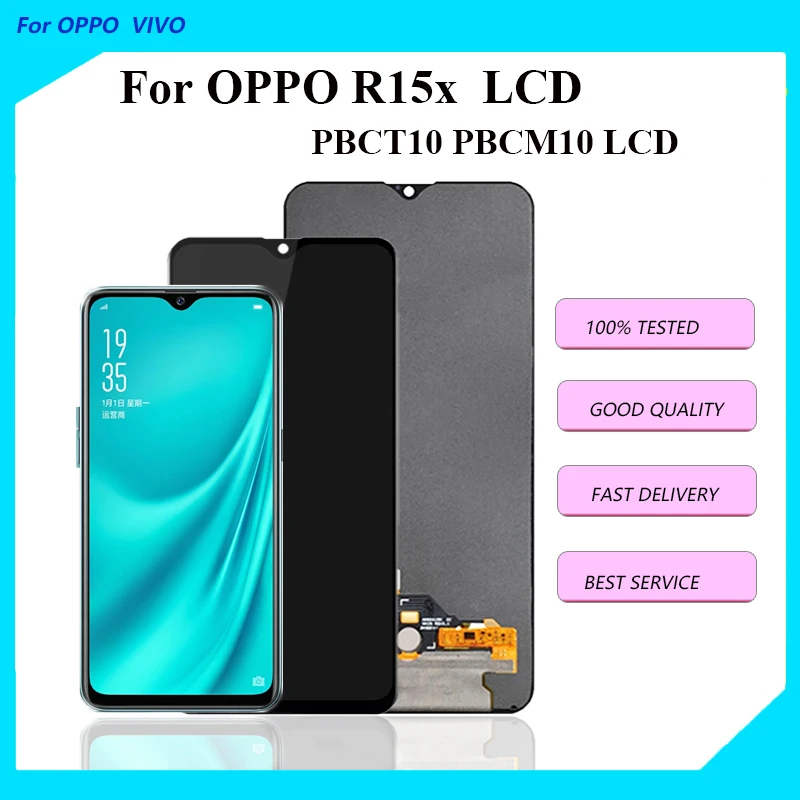 ЖК-дисплей AMOLED/TFT 6,4 дюйма для Oppo R15x PBCM10 PBCT10, сенсорный экран, дигитайзер в сборе для Oppo K1, ЖК-дисплей PBCM30