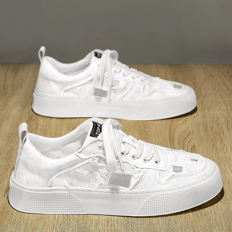 

Мужские Нескользящие кроссовки на тонкой толстой подошве, из дышащего материала, повседневная спортивная обувь, для лета, 2023