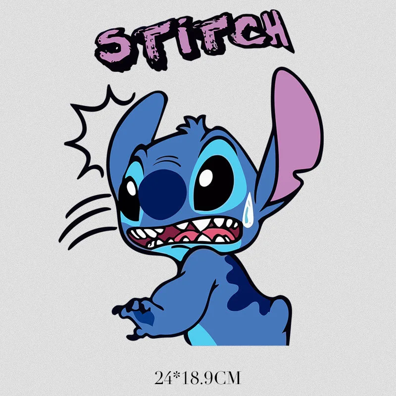 Нашивки Лило и Ститч Disney термонаклейки для детской одежды милый Инопланетянин