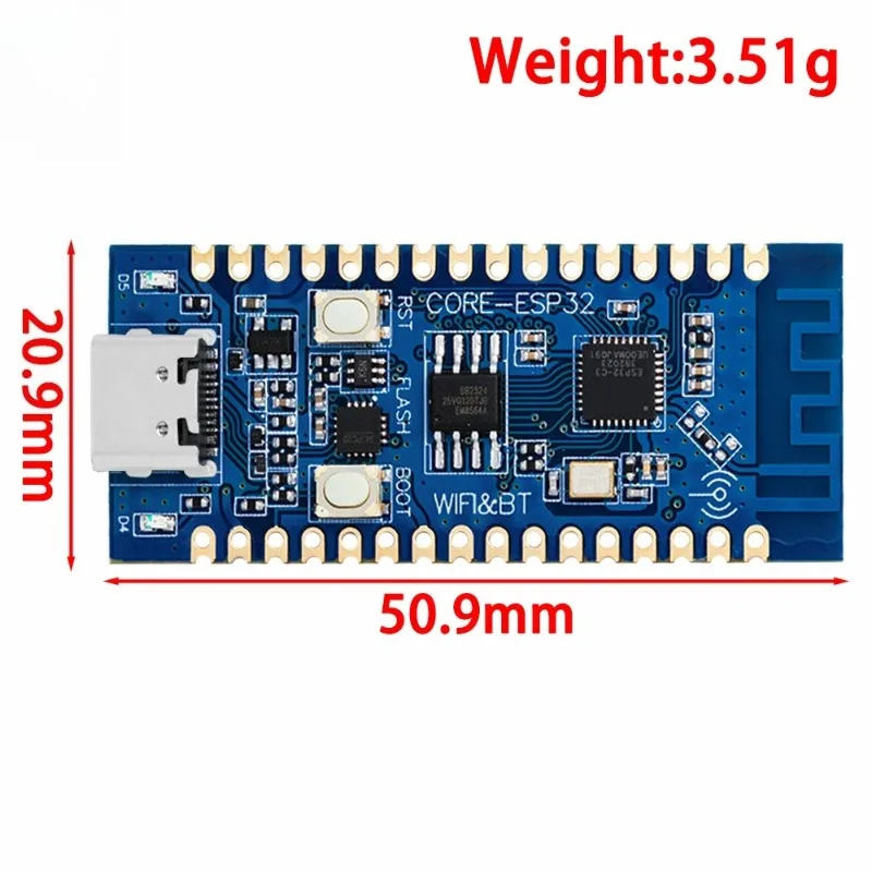 Фото Плата для разработки ESP32 C3 LCD CORE со встроенной 2.4G антенной, 32-контактным разъемом IDF, Wi-Fi + Bluetooth CH343P для Arduino Microprython №5