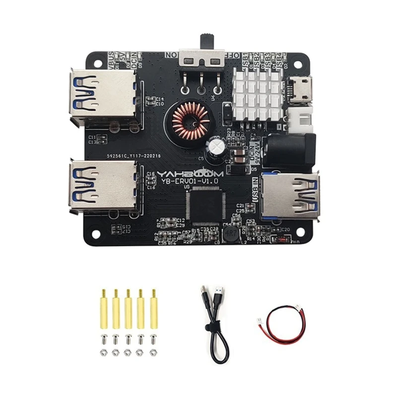 

4-Port USB Expansion Board for Jetson for Nano/ROS Robot Raspberry Pi 2.5in HDD