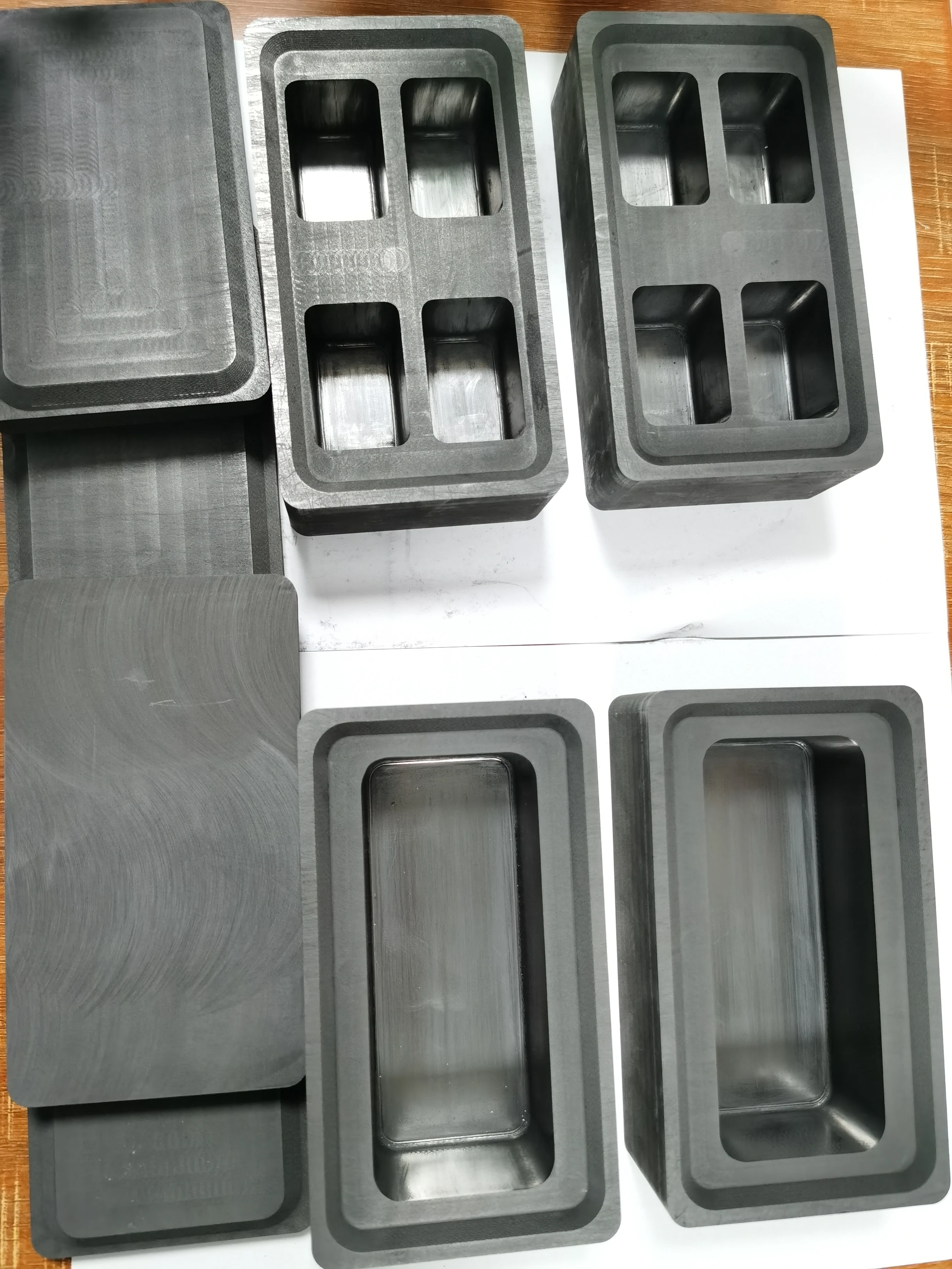 4-зубая форма Gitter Hoch dichte hochreine Guss barren Graphit графтовый блок галстук-галстук