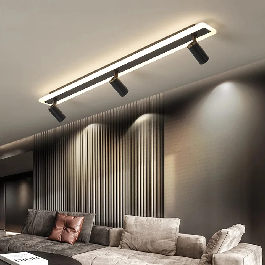 

Ceiling lights lamp AC90-260V Modern led Ceiling lamp Surface Mounted For Bedroom Study Room Balcony Shop Black/Gold Color
