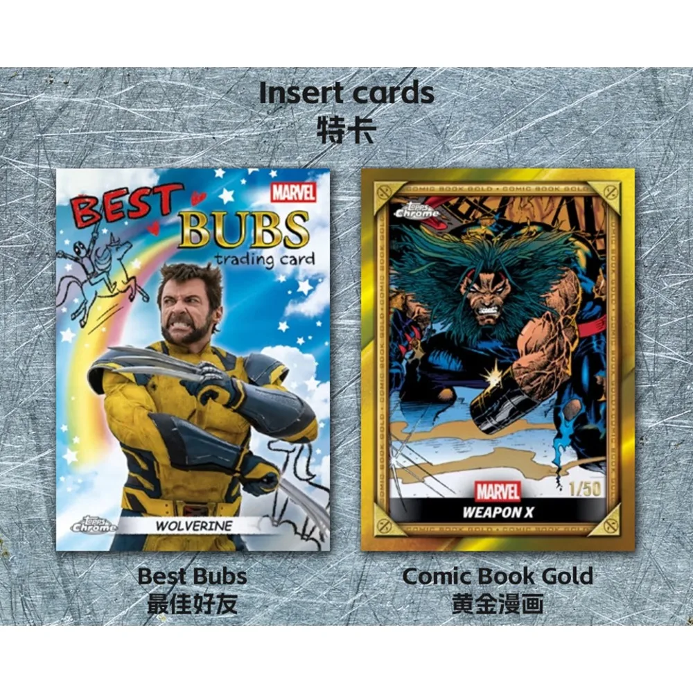 Фото Коллекционная карточка Topps Chrome Value Original Deadpool 2025 года: высококачественная, редкая, для мальчиков и девочек, ценный сувенир №2