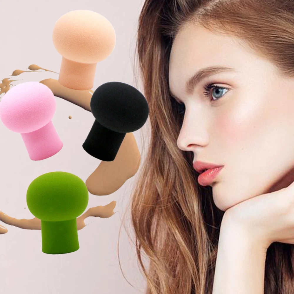 

4/1pcs Cosmetic Puff Mushroom Head Sponge Makeup Puff Powder Liquid Foundation Puff Soft Beauty Sponge Tools Make-up for Women