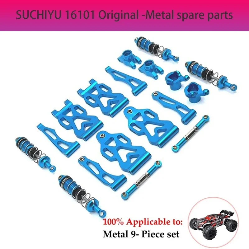 Torre De Choque Delantera Y Trasera Metal Para SCY 16101 16102 16103 16106 16201 1/16 Piezas Actualización Coche RC