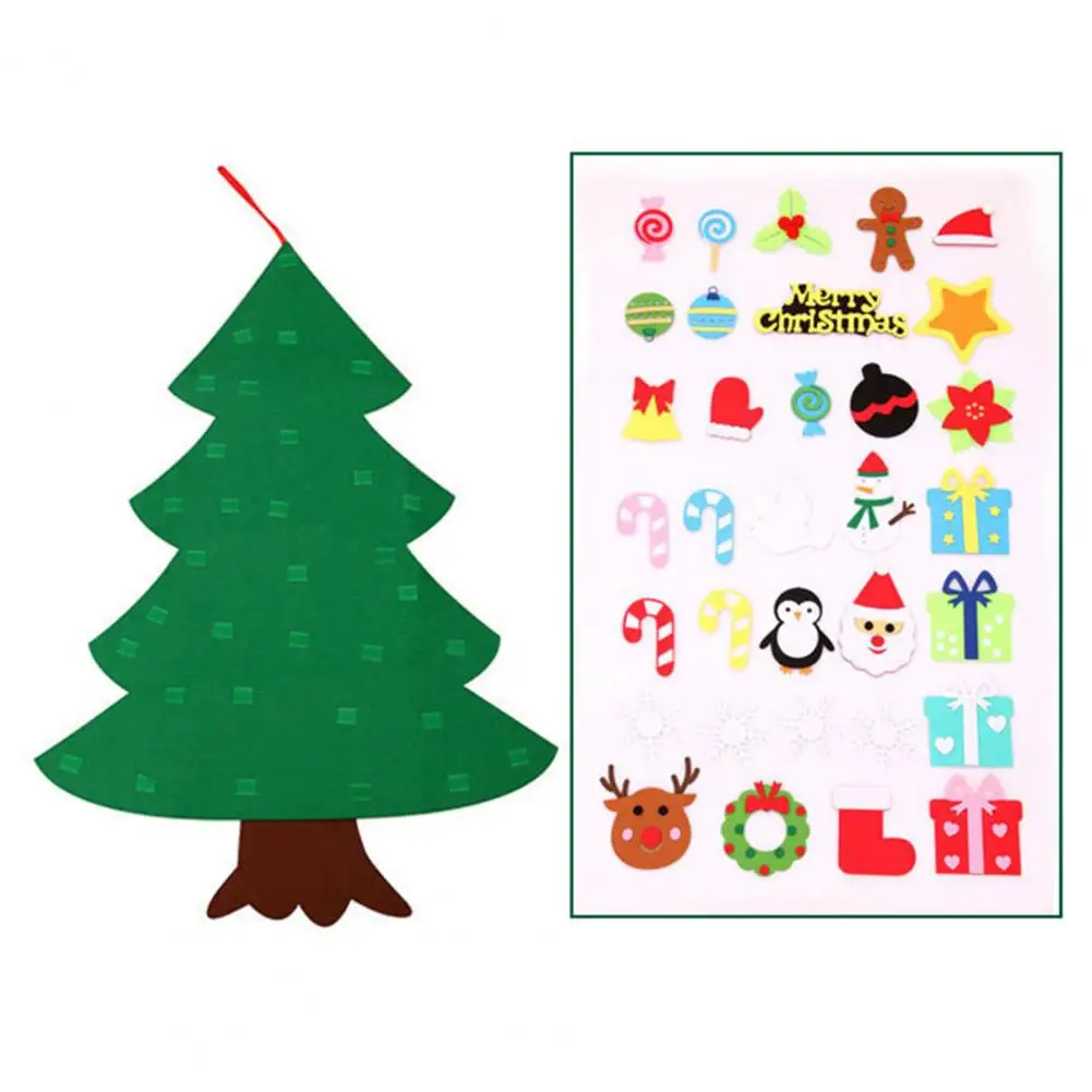 

Unique Easy to Use Handicraft Wall Hanging Felt Christmas Tree for Party Hanging Xmas Pendant Xmas Tree Decor