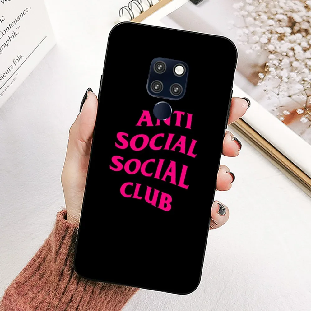 Чехол для телефона Anti S-Social Socials Club Huawei Mate 10 20 30 40 50 Lite Pro Nova 3 3i 5 6 SE 7 7SE