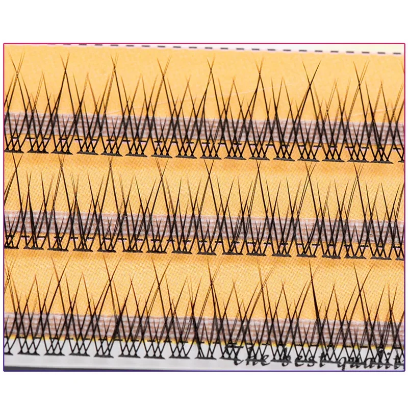

2022New latest Korean pop fishtail type Fashion dovetail fly eyelash Two long middle short plant grafting false eyelashes wholes
