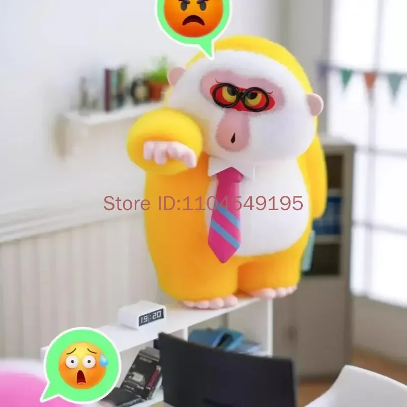 Коллекционная фигурка-сюрприз Bobi Hello Hoho Worker Series Flocked Monkey: модный декор для стола, 8+1 стилей для любителей игрушек (art.: 3920d96bb7e30) - 3920d96bb7e30