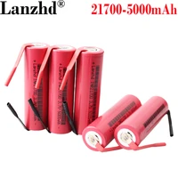 10pcs lithium 3 7v battery 21700 diy 5000mah 5c batteries for tools toy flashlight scooter led tools lamp