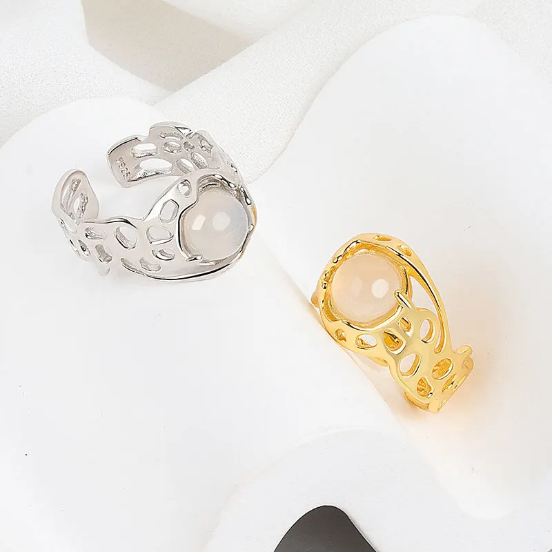 

Асимметричные полые широкие кольца для женщин серебряного цвета открытые белые ювелирные изделия с кристаллами Женские Модные Винтажные б...