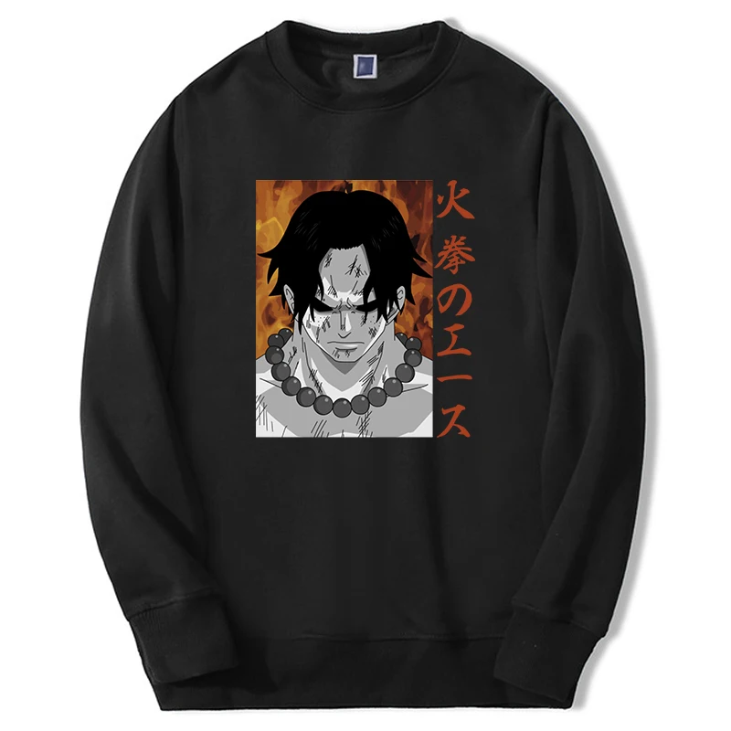 

One Piece Sweatshirt Luffy Nika Men Women Hot Anime Graphic Hoodie For Adult Round Neck Oversize Moletom Onepiece Sportswear