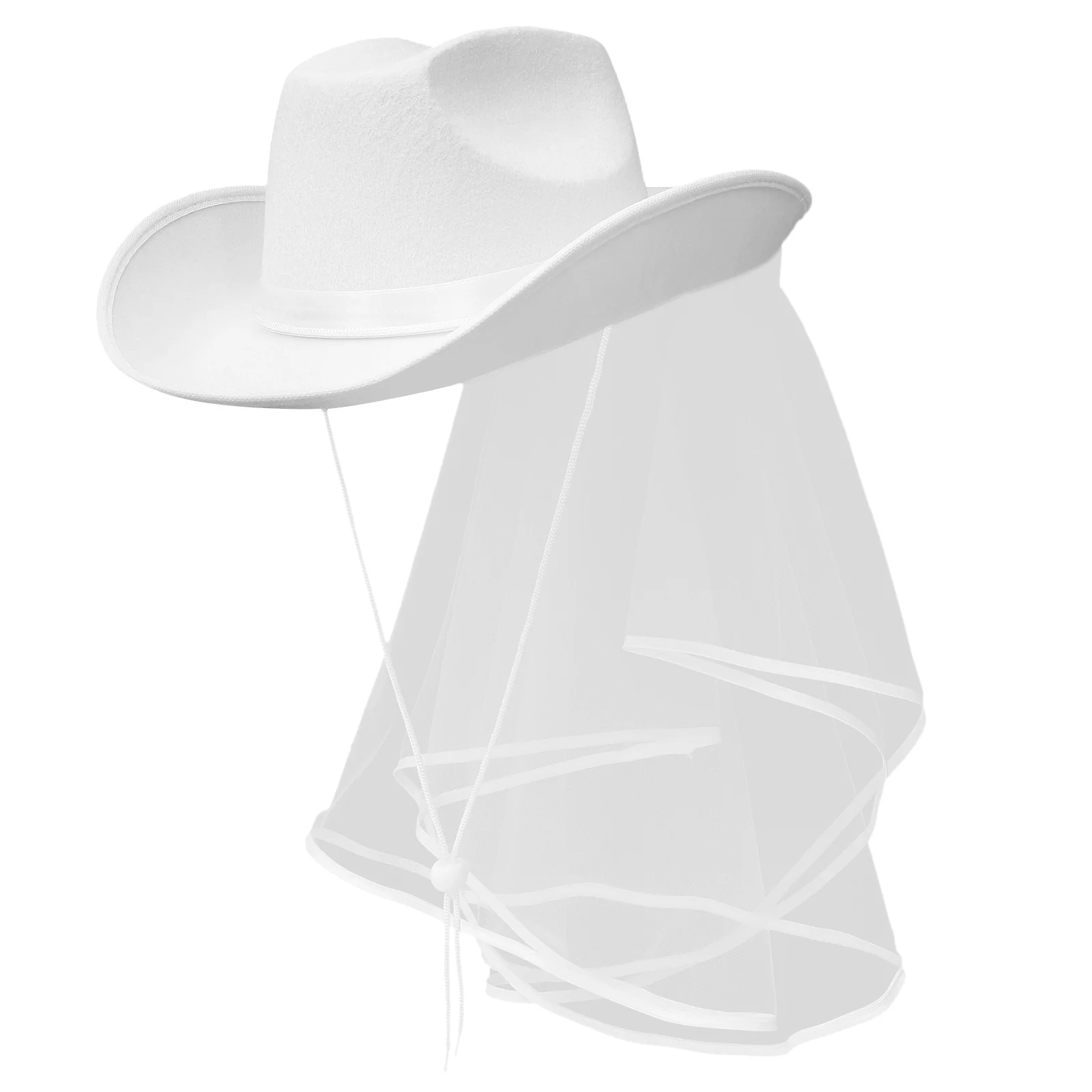 

Свадебная Западная шляпа шляпки для невесты Нетканая ткань Cowgirl девичник Вечерние