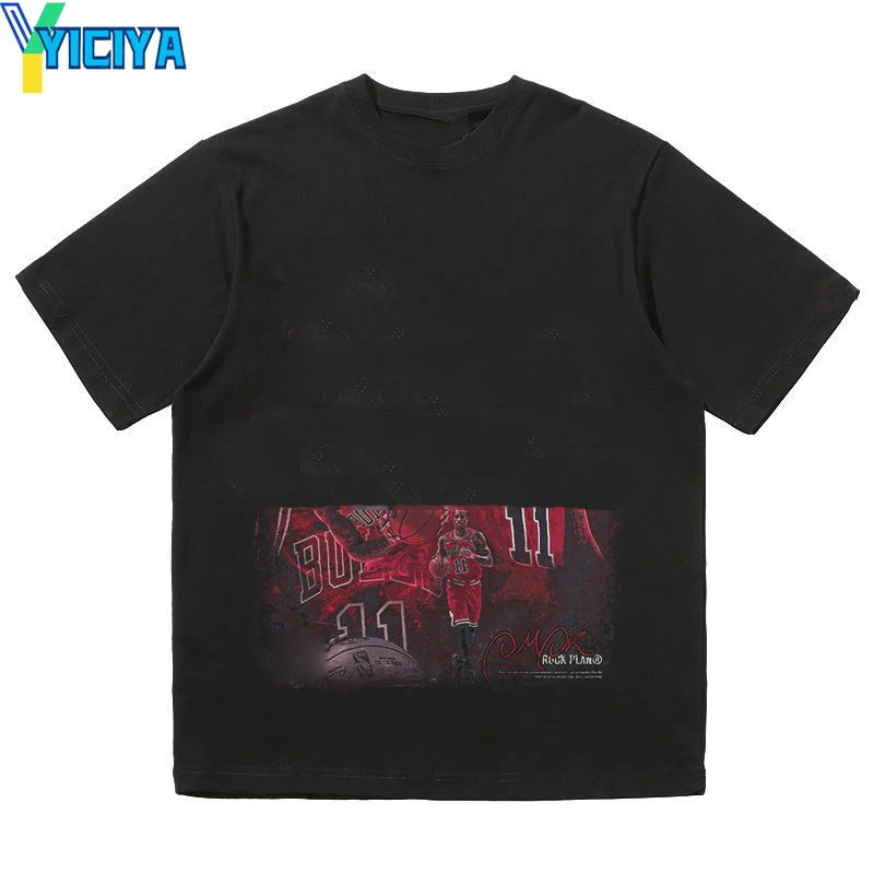 

YICIYA Fashion Casual Streetwear Summer T-shirt
