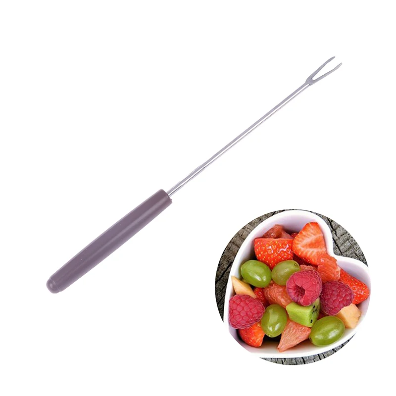 

Stainless Steel Chocolate Fork Hot Pot Forks Chopsticks Butter Cheese Fruit Dessert Fondue Melting Skewer Kitchen Tools