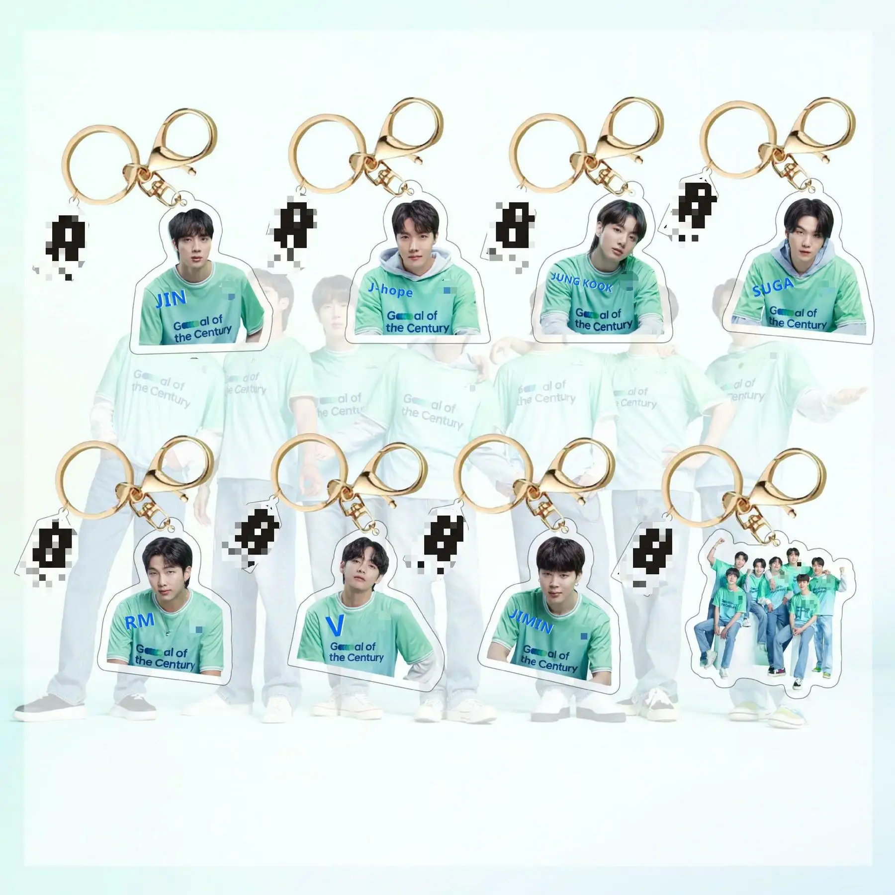 

KPOP bangtan boys New Album Hyundai Acrylic Doll Keychain Accessories Backpack Decoration Pendant Jewelry Gifts JIMIN SUGA JIN V
