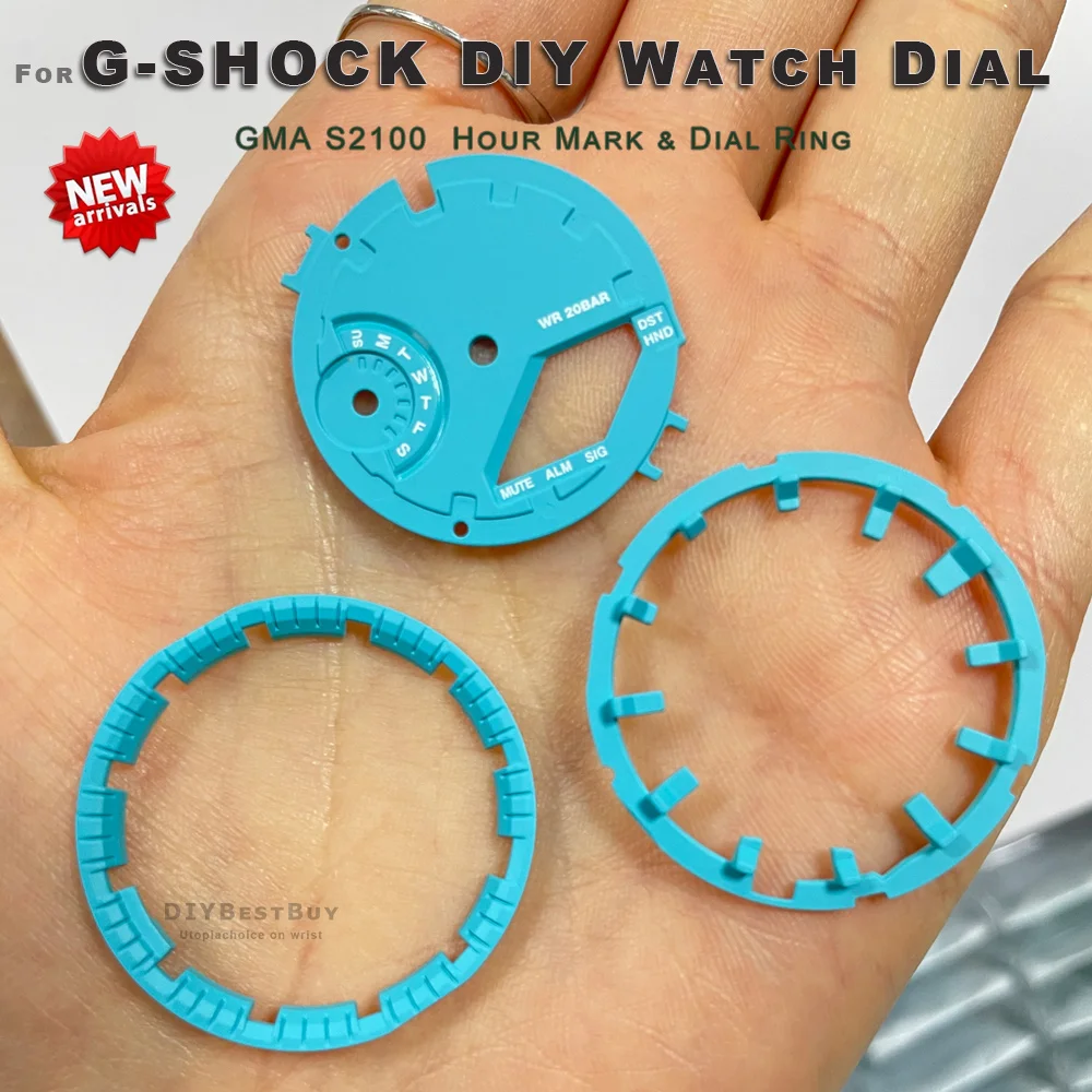 

Для GMAS2100 мини-циферблат часов для G shock GMA-S2100 Casioak Mod Kit DIY часовые весы кольцо индекс модификации аксессуары для часов