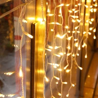6x33x33x1m led icicle string fairy lights christmas decorations outdoor garlands home for wedding party garden decor navidad