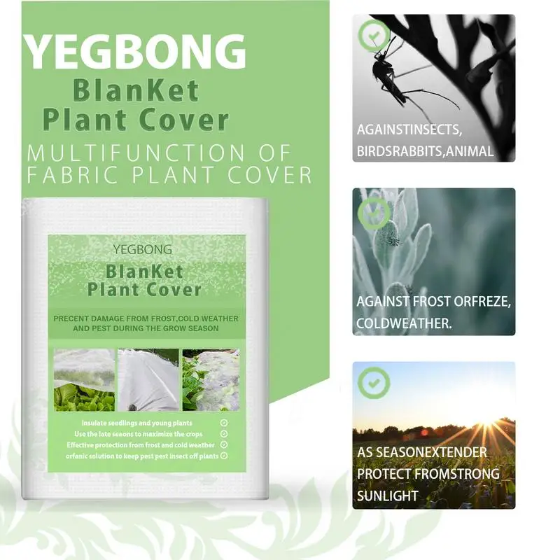 

Зимнее покрытие для растений, многоразовое нетканое одеяло для защиты от замораживания растений, защитное одеяло, теплый мешок для растени...