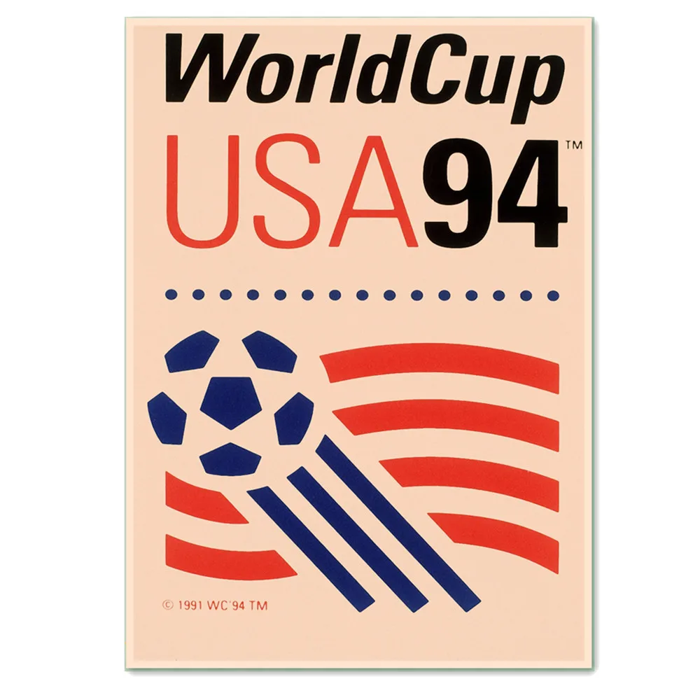 

"USA 1994 WORLD CUP" Vintage Football Posters Painting Wall Sticker Brown Retro Matte Kraft Paper Print Art Home Decoration