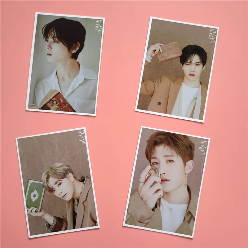 16 шт./компл. Kpop Астро участников Фотокарточка новый альбом карта BLUE FLAME Cha Eun Woo Moo Bin