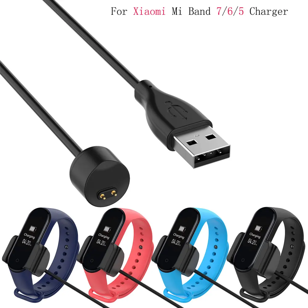

USB Charging Cable For Xiaomi Mi Band 5 6 7 Charger Mi Band 7 Power Cord Wire Charging Dock Miband 6 Charger Data Cable