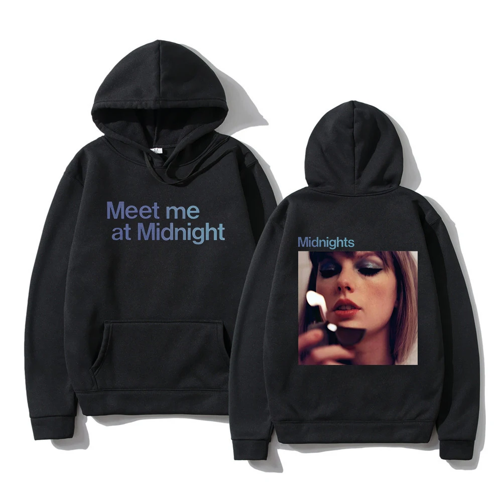 

Harajuku Taylor Midnights Album Swift HoodiesUnisex Long Sleeve Women Men Hooded Sweatshirts or Streetwear Casual Style Clothes