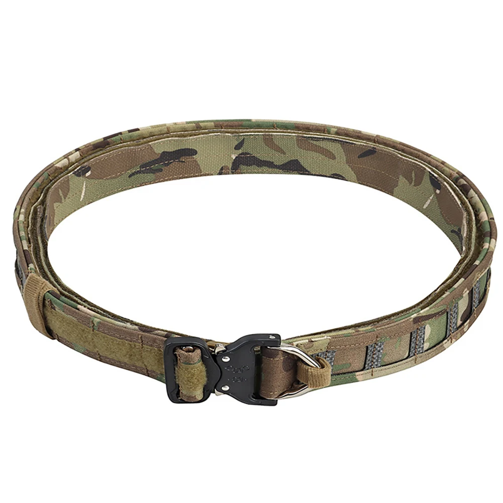 

Тактический военный ремень CPMolle с быстросъемной металлической пряжкой, боевые уличные ремни с талией, ремень для охоты, снаряжения для страйкбола, для женщин и мужчин