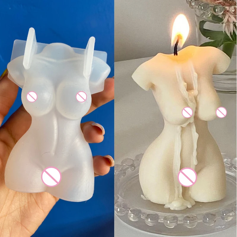 

DIY Silicone Body Candle Mold 3D Body Silicone Resin Casting Mold Candle Wax Make Soap Mould Craft Home Decoration Supplie