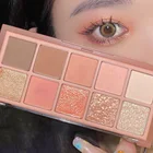 DIKALU 10 цветов s Тени Для Век Перламутровые матовые Природные Цвета Палитра теней для век Блестящие Блестки тени для век пигменты для век стойкий макияж