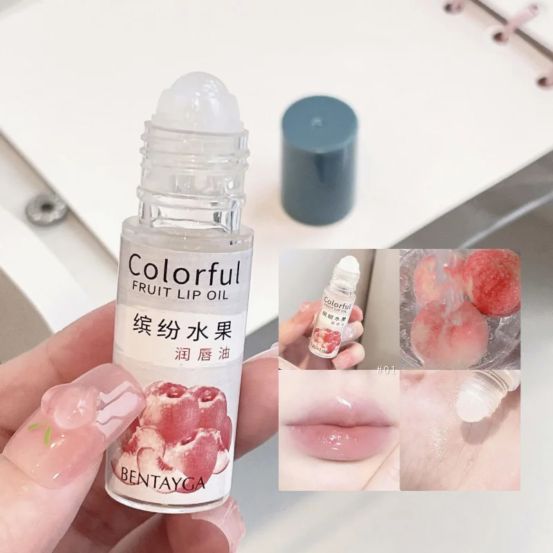 

Peach Fruity Jelly Lip Oil Transparent Lip Gloss Moisturizes Non-stick Cup Lip Gloss Moisturizing Waterproof MakeUp Cosmetic