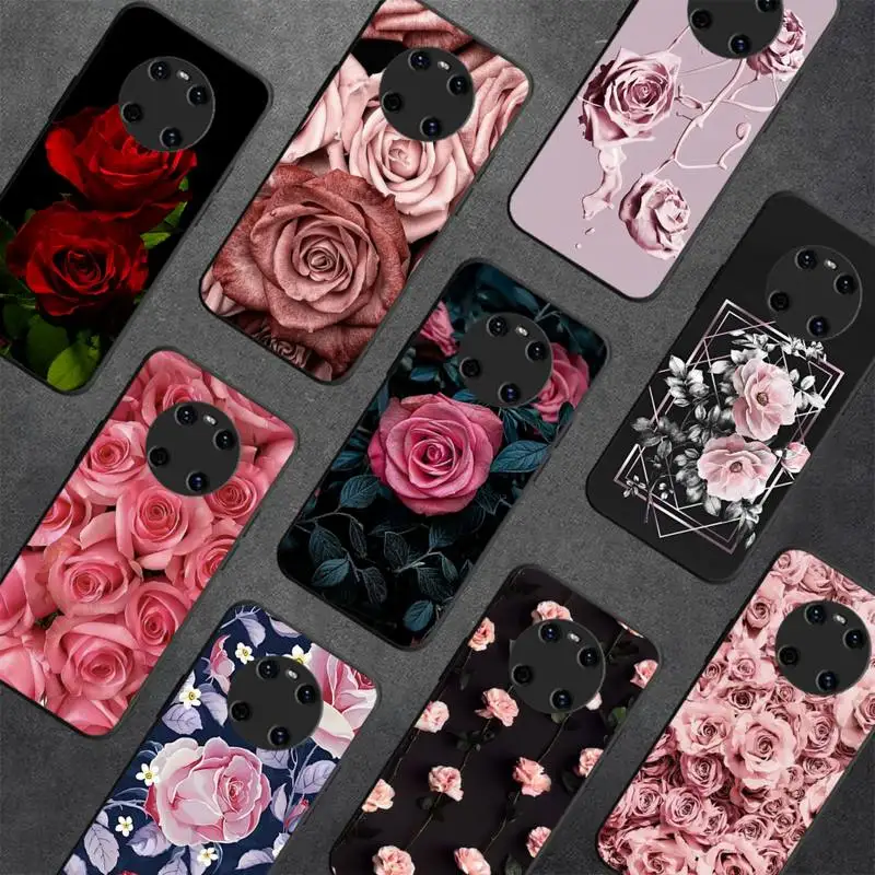 

Red Roses Flowers Phone Case for Huawei Y 6 9 7 5 8s prime 2019 2018 enjoy 7 plus