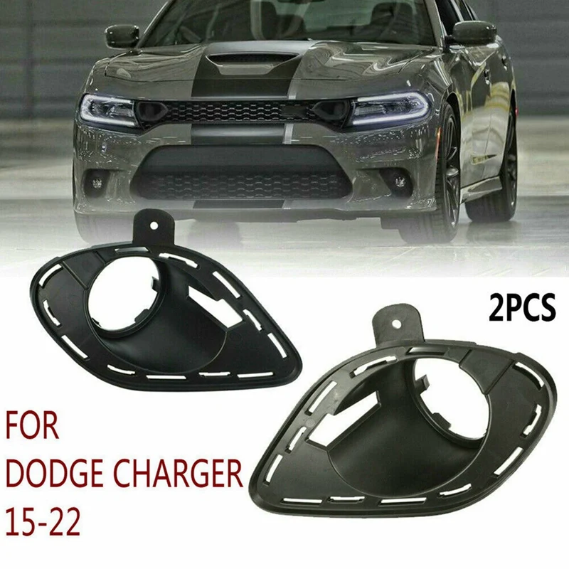 For 2015-2022 DODGE CHARGER Fog Lamp Light Bracket Cover Black Durable In Use 68280431AA 68280430AA images - 6