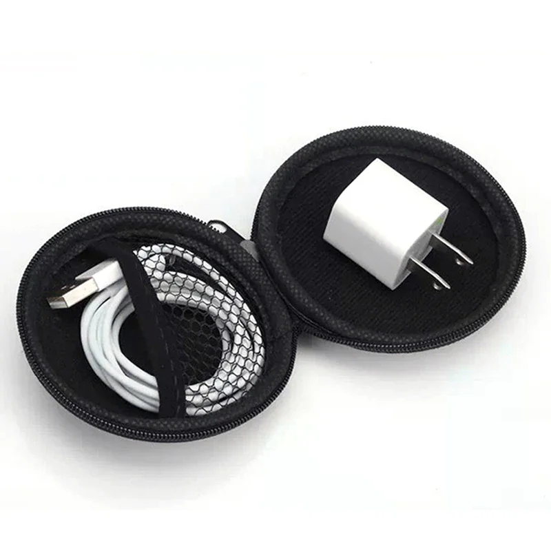 

Storage Bag Earphone Holder Case Carrying Hard Box Case For Earphone Headphone Accessories Earbuds memory Card USB Cable