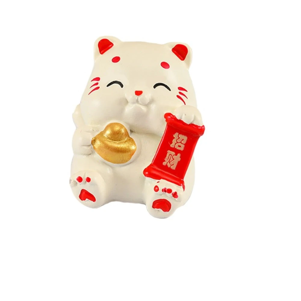 

Мини-фигурка кошки на удачу из смолы