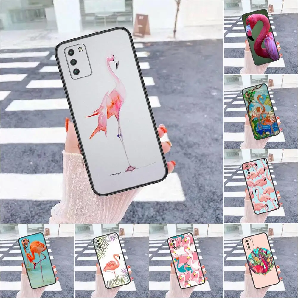 Чехол для телефона из ТПУ с Фламинго На мятном озере для Huawei Nova 8 se pro y5 y9 Mate 20 30 10 40 Lite Pro plus, места для покупки