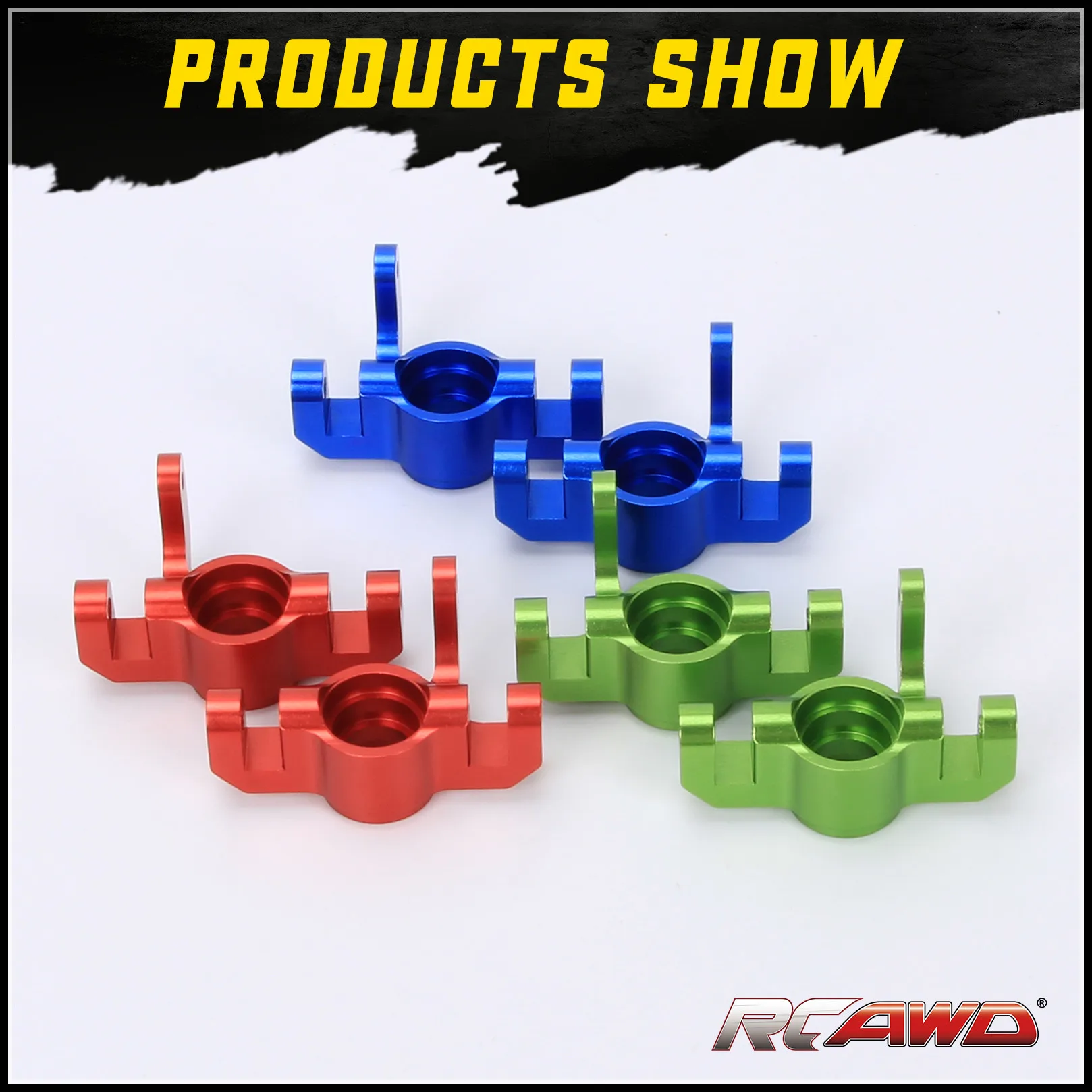 

RCAWD Alloy Front Steering Hub Carrier Blocks For 1/10 Losi lasernut U4 Tenacity upgrade part