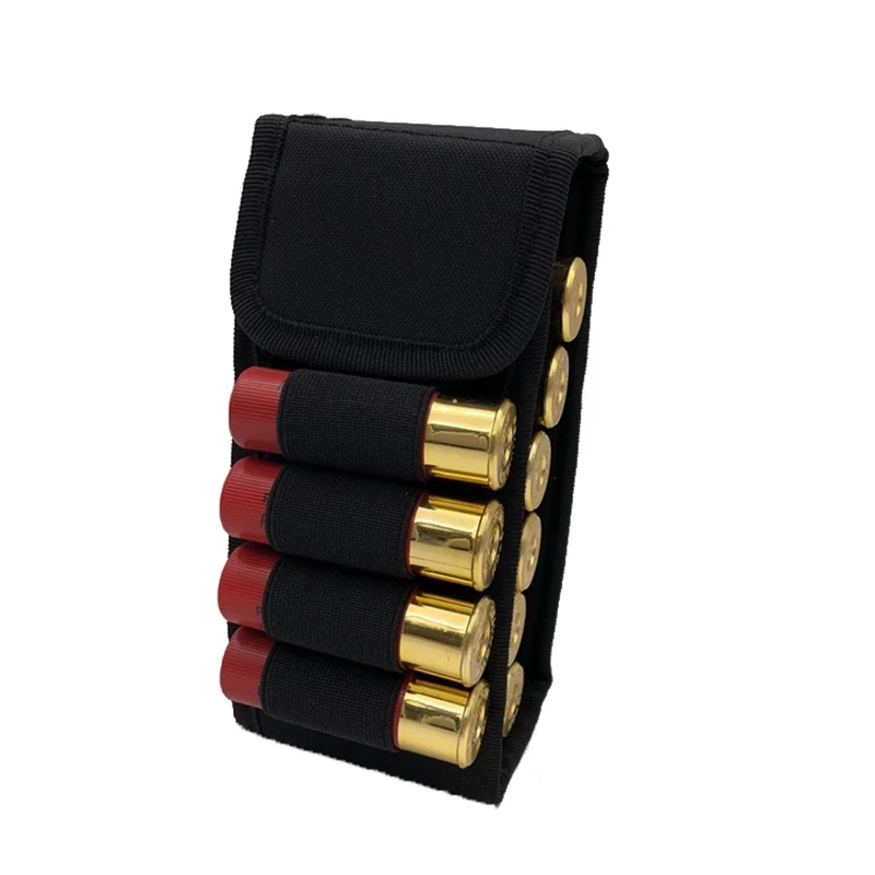 Фото Тактический подсумок Molle для 16 патронов калибра 12/20G, складная сумка-бандолиер для перезарядки дробовиков №3