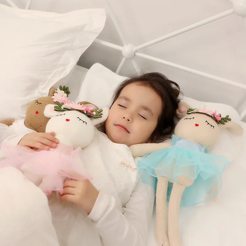 45 см вязанная плюшевая игрушка для девочки комфортный игровой домик шерсть