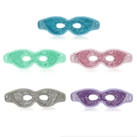 reusable pvc gel beads eye mask flexible soothing relaxing sleeping mask ice goggles for hot cold therapy