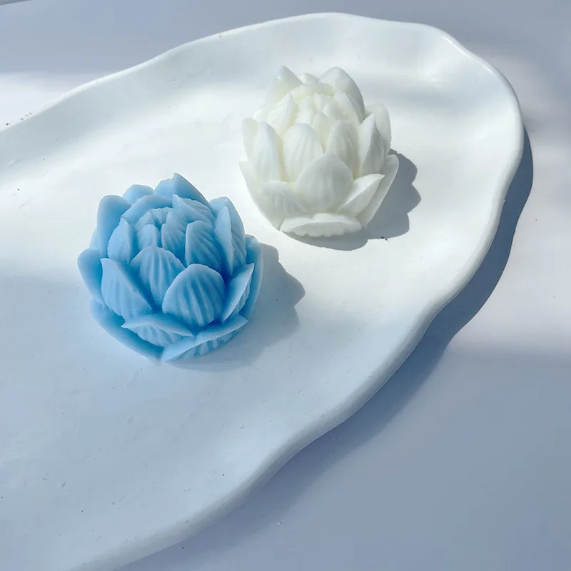 

Форма в виде лотоса для свечей, силиконовая форма для свечи, мыло ручной работы